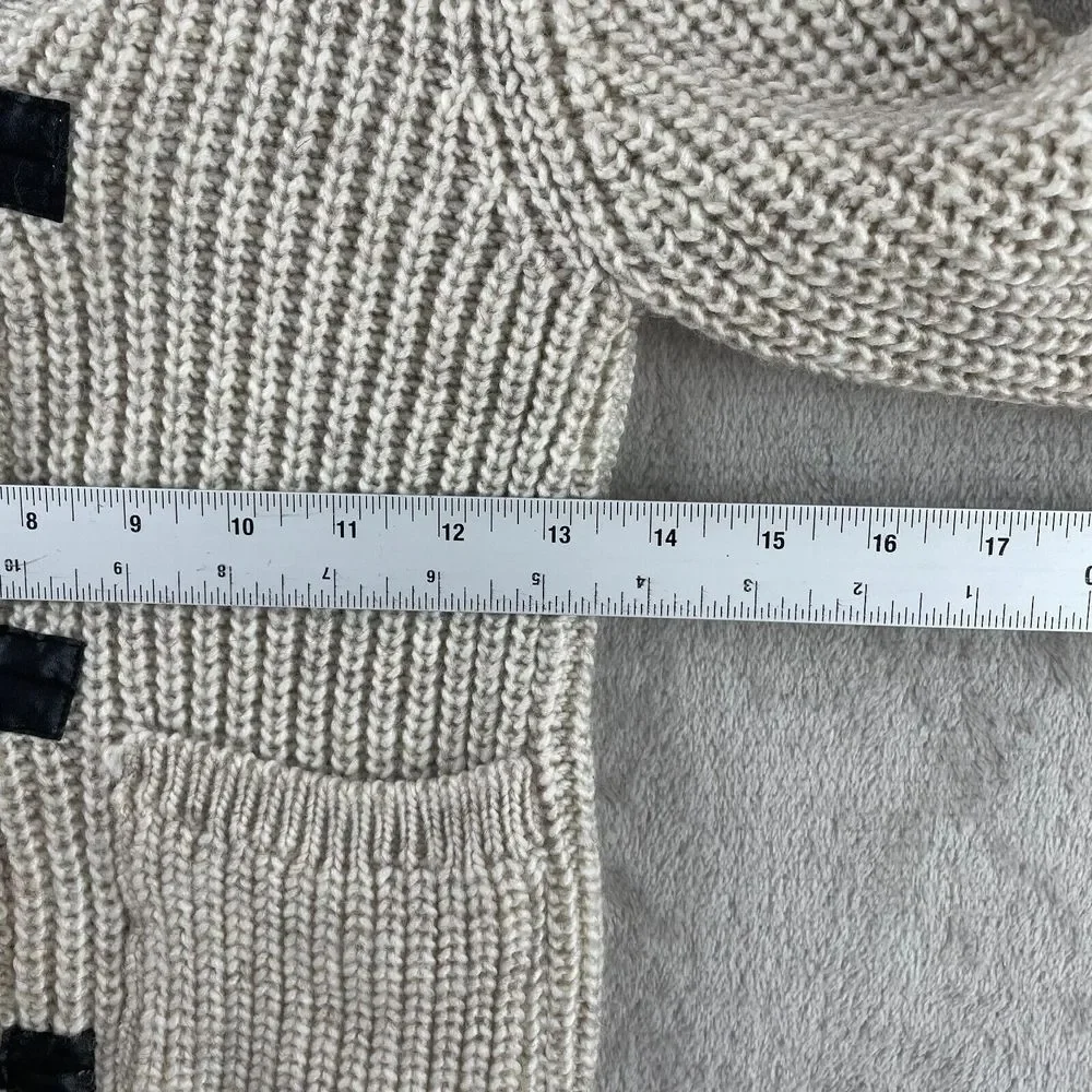 ZARA Knitwear Cardigan Kids Boy 6 Years Natural Wool Blend Sweater Toggle Button
